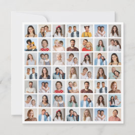 Create Your Own 49 Photo Collage Greeting Kaart