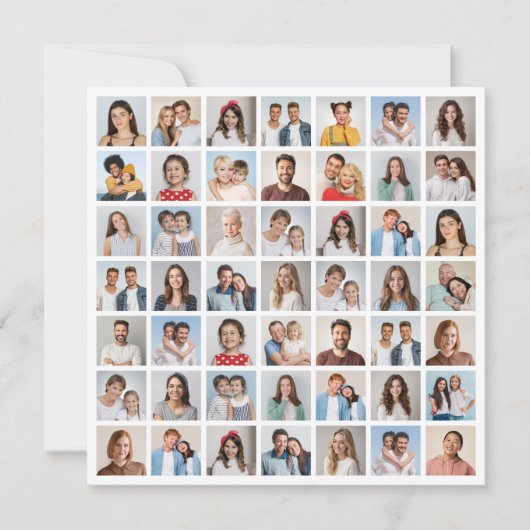Create Your Own 49 Photo Collage Greeting Kaart (Voorkant)