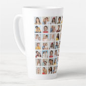 Create Your Own 49 Photo Collage Latte Mok (Linkerhoek)