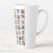 Create Your Own 49 Photo Collage Latte Mok (Rechts)