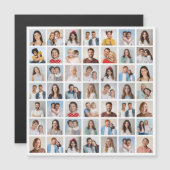 Create Your Own 49 Photo Collage Magnetic Card (Voorkant / Achterkant)