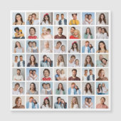 Create Your Own 49 Photo Collage Magnetic Card (Voorkant)