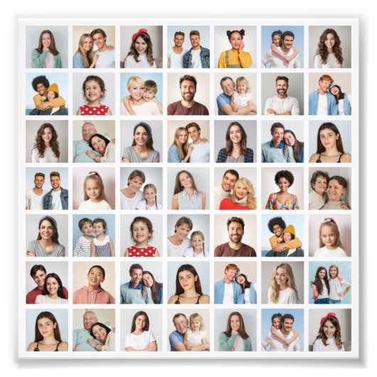 Create Your Own 49 Photo Collage Photo Enlargement Foto Afdruk (Voorkant)