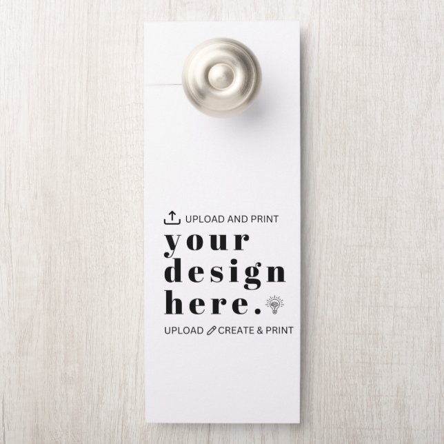 Create Your Own | 4.25" x 11" Custom Door Hanger  (Op knop)