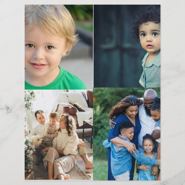 Create Your Own 4 Photo Collage Briefhoofd (Voorkant)