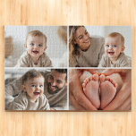 Create Your Own 4 Photo Collage Cute Baby  Legpuzzel<br><div class="desc">Turn your baby’s sweetest moments into a fun and meaningful keepsake with this Create Your Own 4-Photo Collage Cute Baby Jigsaw Puzzle. Simply upload four of your favorite photos and add your baby's name, birthdate, or a short message to create a one-of-a-kind puzzle made with love. Printed in vivid color...</div>
