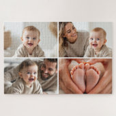Create Your Own 4 Photo Collage Cute Baby Legpuzzel (Horizontaal)