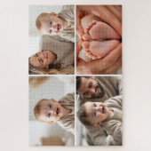 Create Your Own 4 Photo Collage Cute Baby Legpuzzel (Verticaal)