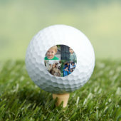 Create Your Own 4 Photo Collage Golfballen (Insitu Shirt)