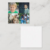 Create Your Own 4 Photo Collage Informatiekaartje (Voorkant / Achterkant)