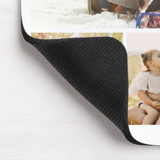 Create Your Own 4 Photo Collage Muismat (Hoek)