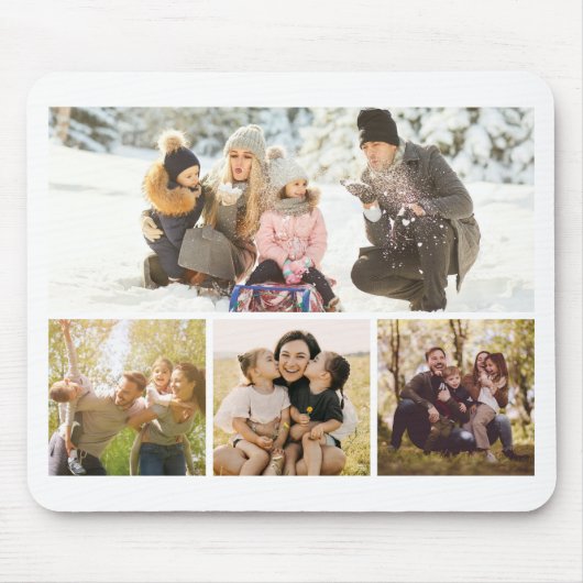 Create Your Own 4 Photo Collage Muismat (Voorkant)