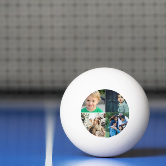 Create Your Own 4 Photo Collage Pingpongbal (Net)