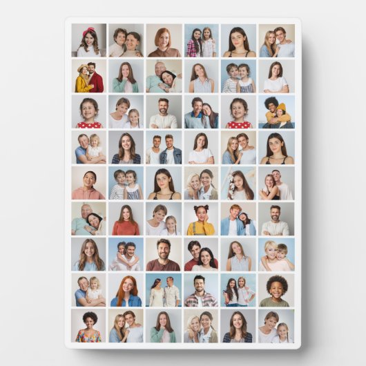 Create Your Own 54 Photo Collage Fotoplaat (voorkant)