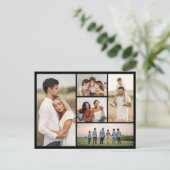 Create Your Own 5 Photo Collage Briefkaart (Staand voorkant)