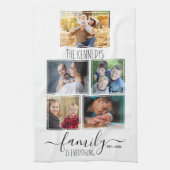 Create Your Own 5 Photo Collage Family Quote Name Theedoek (Verticaal)