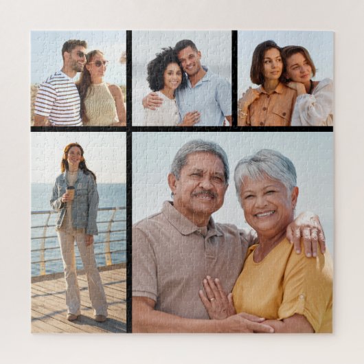 Create Your Own 5 Photo Collage Legpuzzel (Verticaal)
