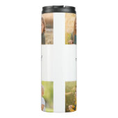 Create Your Own 6 Photo Collage Add Your Greeting Thermosbeker (Achterkant)