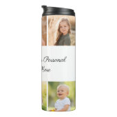 Create Your Own 6 Photo Collage Add Your Greeting Thermosbeker (Geroteerd rechts)