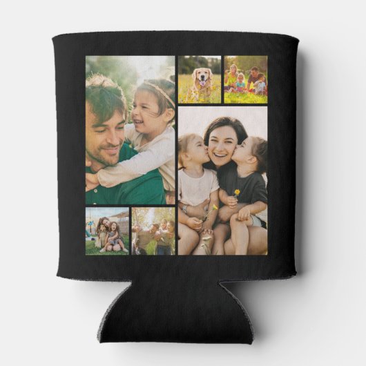 Create Your Own 6 Photo Collage Blikjeskoeler (Achterkant)