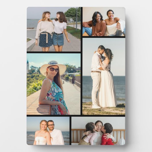 Create Your Own 6 Photo Collage Fotoplaat (voorkant)
