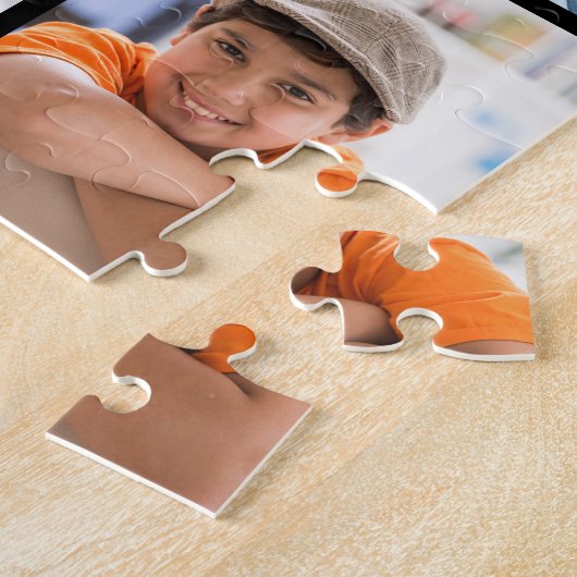 Create Your own 6 Photo Collage Gift Simple Easy Legpuzzel (Zijkant)