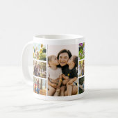 Create Your Own 8 Photo Collage Koffiemok (Voorkant links)