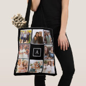 Create your own 8 Photo Collage Monochrome Tote Bag (Dichtbij)