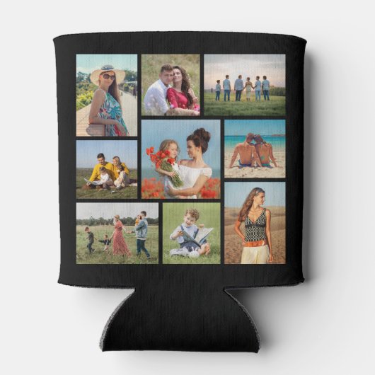 Create Your Own 9 Photo Collage Blikjeskoeler (Achterkant)