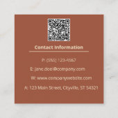 Create Your Own Achempong: Ornate | African Stripe Vierkante Visitekaartje (Achterkant)