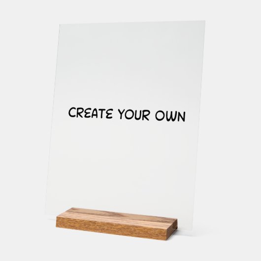 Create your own acryl bord (Hoek)