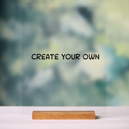 Create your own acryl bord (Neutraal)