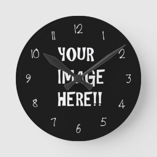 Create Your Own Acrylic Round (Medium) Wall Clock Ronde Klok