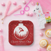 Create Your Own/Add Image Christmas Papieren Bordje (Feest)