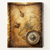 Create Your Own Adventurer Compass Rose Notitieboek (Achterkant)
