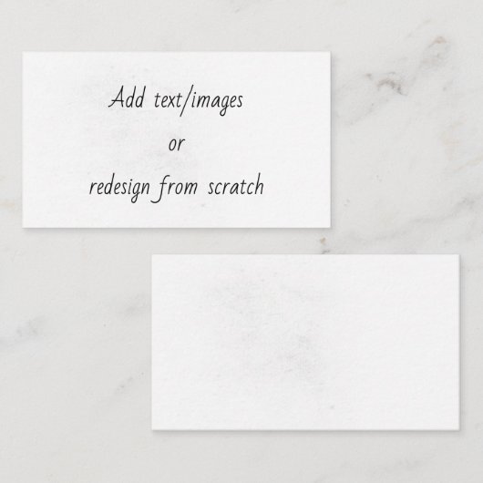 Create Your Own Advieskaart (Voorkant / Achterkant)