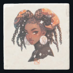 Create Your Own African American Woman Scorpio Stenen Onderzetter<br><div class="desc">This coaster features enchanting artwork that you can customize by personalizing them to decorate your home & ritual space or for every day use. Perfect for adding a personal touch to any handfasting, wedding, or special occasion, they also make terrific gifts for friends, family & your sister witches. Inspired by...</div>
