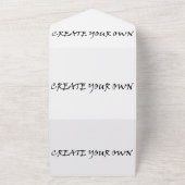 Create your own all in one uitnodiging (Buitenkant)