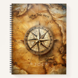 Create Your Own Antique Compass Rose Travel Notitieboek
