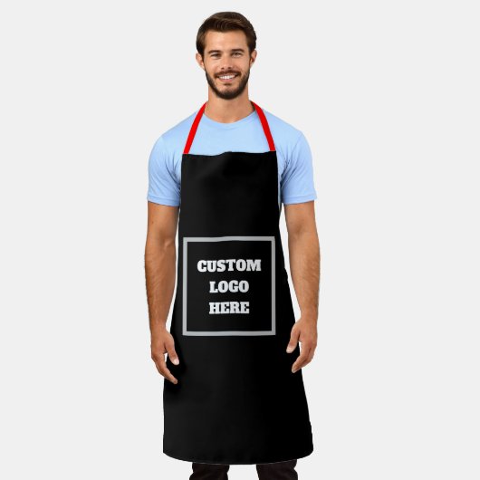 Create Your Own Apron - Customized Logo Design Schort (Gedragen)