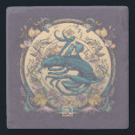 Create Your Own Art Nouveau Scorpio Stenen Onderzetter<br><div class="desc">This coaster features enchanting artwork that you can customize by personalizing them to decorate your home & ritual space or for every day use. Perfect for adding a personal touch to any handfasting, wedding, or special occasion, they also make terrific gifts for friends, family & your sister witches. Inspired by...</div>