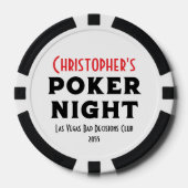 Create Your Own Bachelor Party Poker Chips (Voorkant)