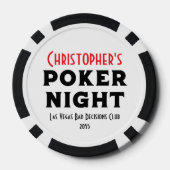 Create Your Own Bachelor Party Poker Chips (Achterkant)