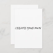 Create your own bedankkaart (Voorkant / Achterkant)