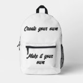 Create your own bedrukte rugzak (Voorkant)