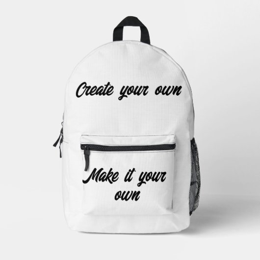 Create your own bedrukte rugzak (Voorkant)
