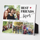 Create your own best friends 4 photo collage fotoplaat (Zijkant)