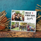 Create your own best friends 4 photo collage fotoplaat (Zijkant)