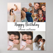 Create Your Own Birthday Poster Custom Name (Voorkant)