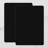 Create Your Own Black Custom Design Holiday Card Bedankkaart (Voorkant / Achterkant)